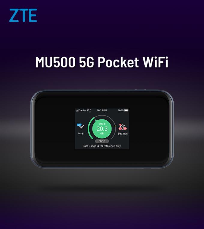 ZTE MU500 asli ZTE 5G Wi-Fi Pro Router 5G mm & sub 6GHz 4G CAT20 WiFi 6 + LAN Port 0